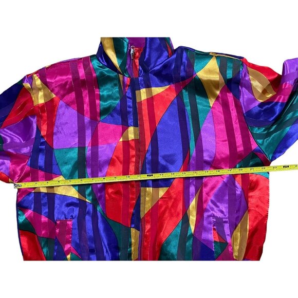 American Designer Styles ADS Womens Reversible Full Zip Bomber Jacket Size Small - Picture 15 of 16